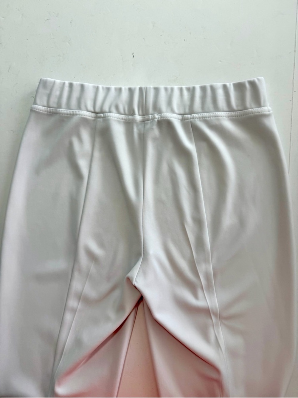 Joseph Ribkoff White Pull On Knit Pants Size 14 Cropped Straight Dress Work - Picture 7 of 12
